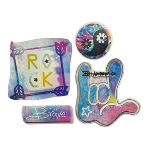 Colorful Rock Girl Magnets
